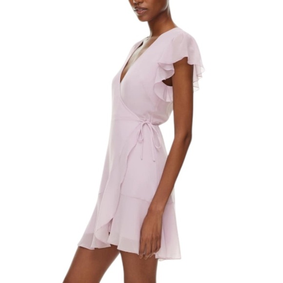 NWT WILFRED Women’s Lawn Wrap Mini Dress - Picture 2 of 16
